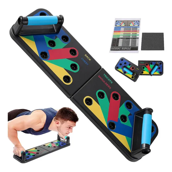 Pro Deals Tablero De Flexiones 9 En 1 Equipo De Entrenamiento Negro
