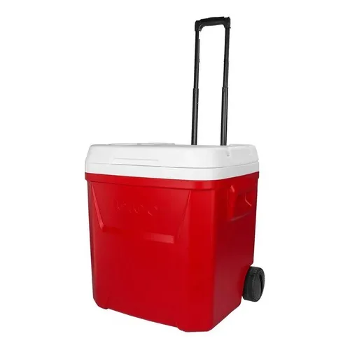 Conservadora Laguna 60qt Igloo Con Ruedas Rojo