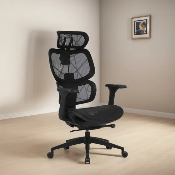 Cadeira De Escritório Ergonômica Elements Siggy Preta