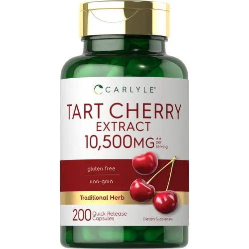 Suplemento Carlyle Tart Cherry 200 Cápsulas De Máxima Potenc