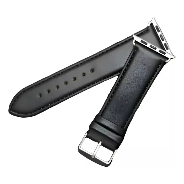 Malla Correa De Cuero Compatible Con Apple Watch 38mm A 45mm
