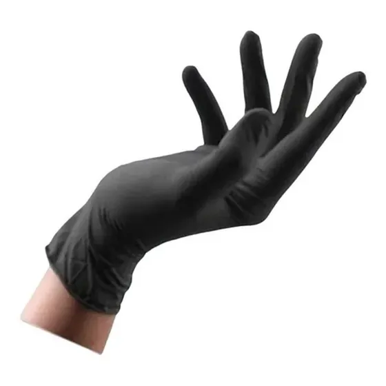 Guante Nitrilo Soft Negro Ambiderm Caja C/100 Talla Grande