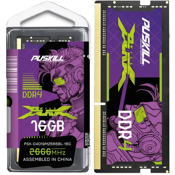 Puskill Killblade Memoria RAM DDR4 16GB 2666MHz SODIMM para portátil | MercadoLibre