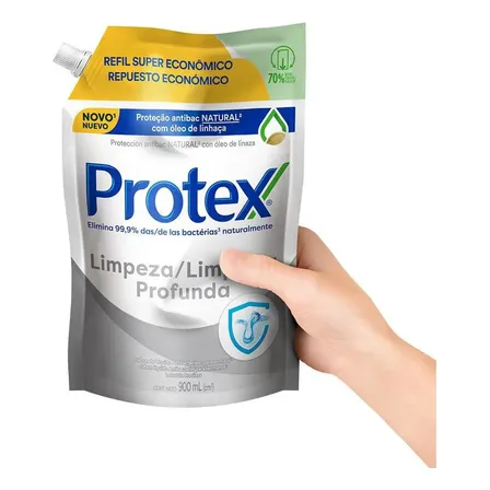 Refil Sabonete Líquido Protex Limpeza Profunda 900ml