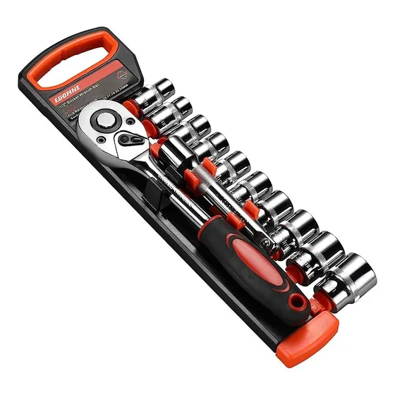 Juego De Dados Milimétricos De 12 Piezas Con Rachet Grande