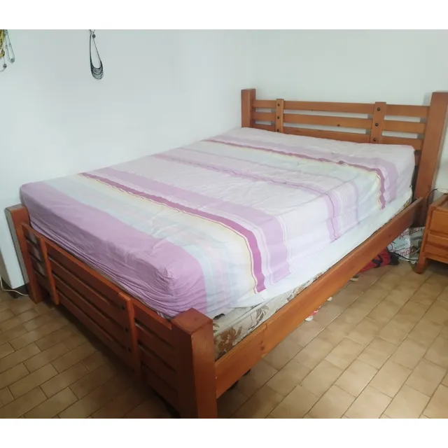 Juego De Cuarto Matrimonial Completo, Madera Caoba, Usado