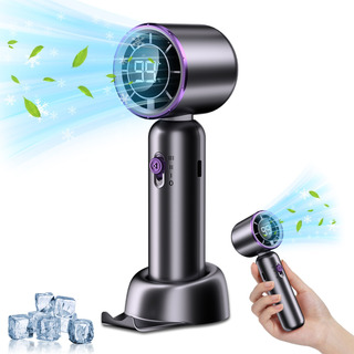 Ventilador Portátil Recargable Alta Velocidad Pantalla Digit Ventilador Portátil Recargable Alta Velocidad Pantalla Digit