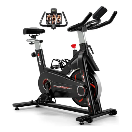 Bicicleta Ergométrica Wenoker 160kg Para Casa Preta Vermelha Vermelho 3v