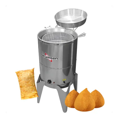 Fritadeira Elétrica Água E Óleo Skymsen 24l Inox Fc 220v Prata