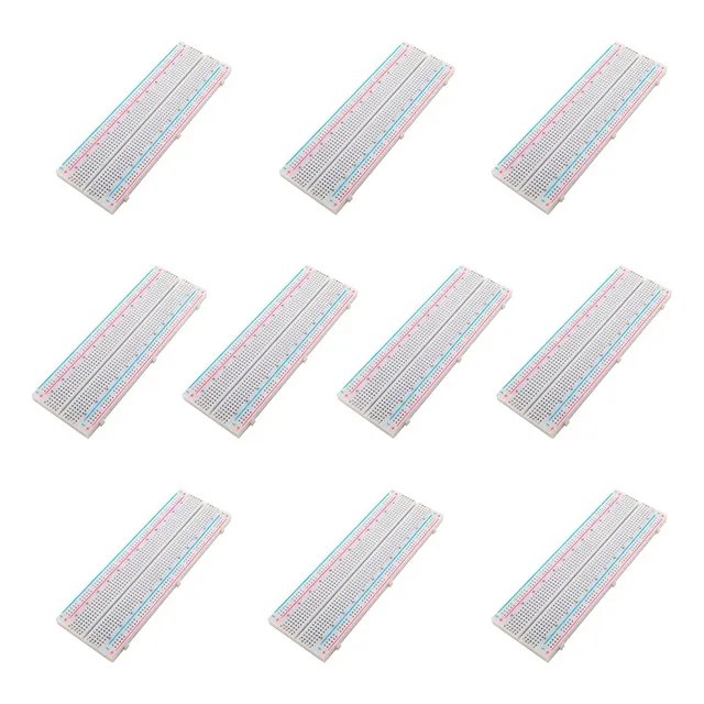 10 Pzas Protoboard 830 Pts Mb-102