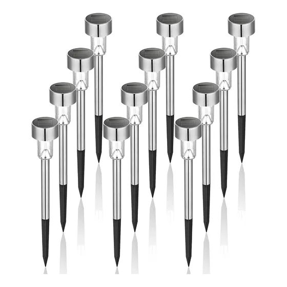 Lampara Solar Led Para Exteriores Suelo De Jardín Patio 