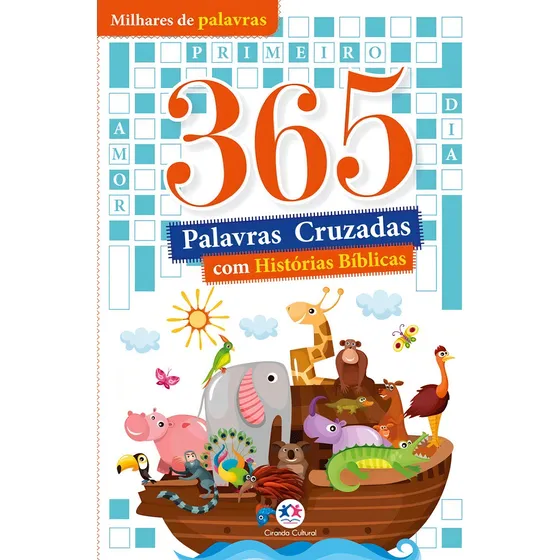 Livro 365 - Palavras Cruzadas - Com Histórias Bíblicas, de Ciranda Cultural. Ciranda Cultural Editora E Distribuidora Ltda., capa mole (2019) Imagen - 1/2
