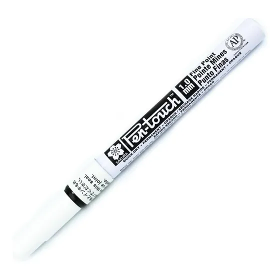 Caneta 1,0mm Pen Touch Sakura Branco White  Para Autografar