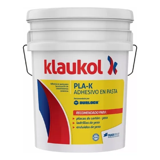Klaukol Pla-k Pegamento En Pasta Sobre Durlock 30kg.