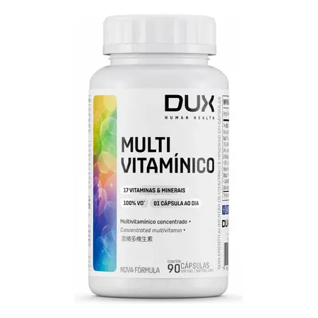Multivitaminico Dux 90 Capsulas Sem Sabor