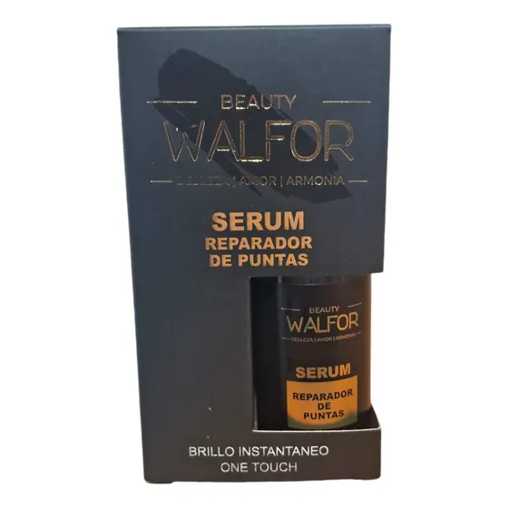 Serum Reparador De Puntas Walfor Beauty X50grs Brillo Instantaneo