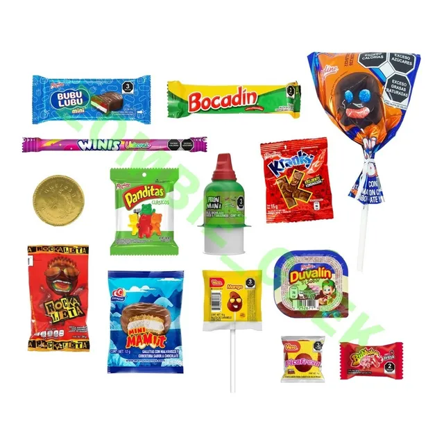 Paquete 50 Bolos Dulceros Para Piñata Ricolino Vero Bubulubu
