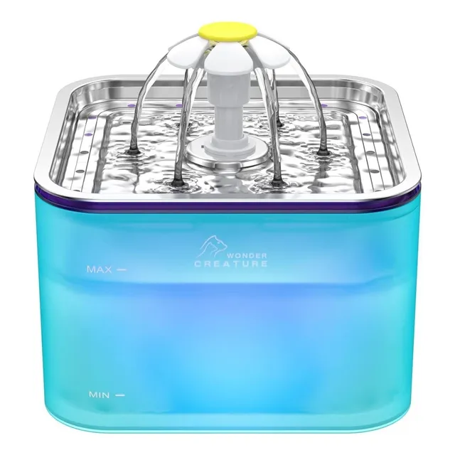 Moderna Fuente De Agua En Acero Inoxidable 3l Para Mascotas
