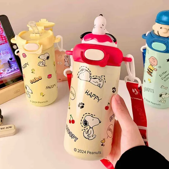 Termo Vaso Jarra Termico Snoopy Cabezas 3d