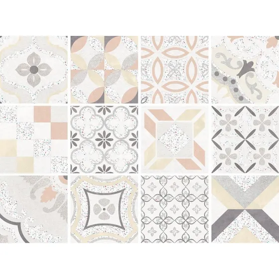 Porcelanato Tipo Calcareo Dune Stella Coral 20x20 Piso/pared