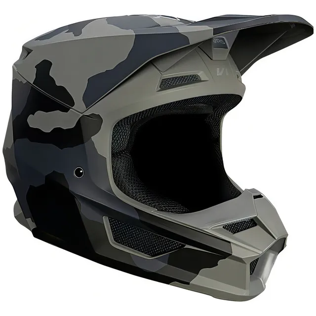 Casco Motocross Fox - V1 Trev #27734-247 - Gris Oscuro - S