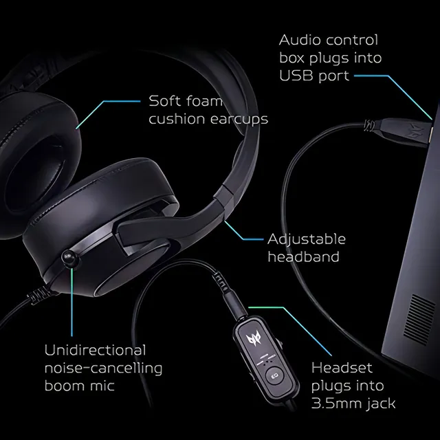 Acer Predator Galea 350 71 Auriculares Para Juegos Con Sonid