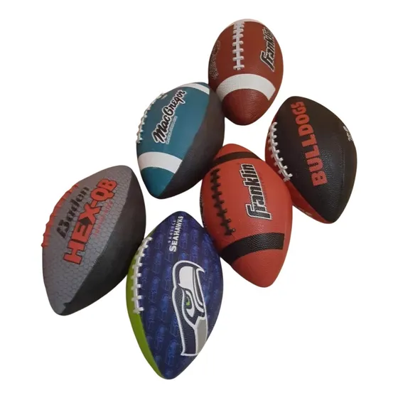 Balon Futbol Americano Economico Diseños Surtidos, Rugby