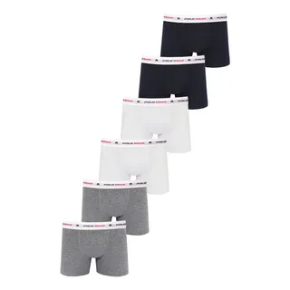 Polo Wear Kit 6 Cuecas Boxer Algodão Polo Wear