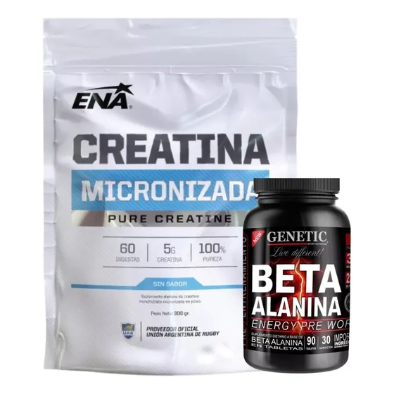Combo Pre Work Pre Entrenamiento Creatina + Beta Alanina 