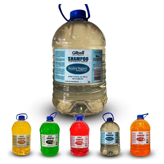 Shampoo 5 Litros - Ph Neutro - Sem Parabenos - Profissional