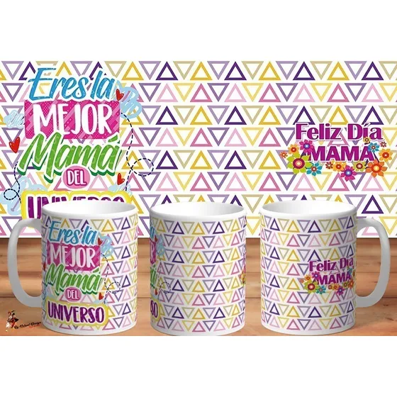 Taza De Ceramica Feliz Dia De La Madre Art 05