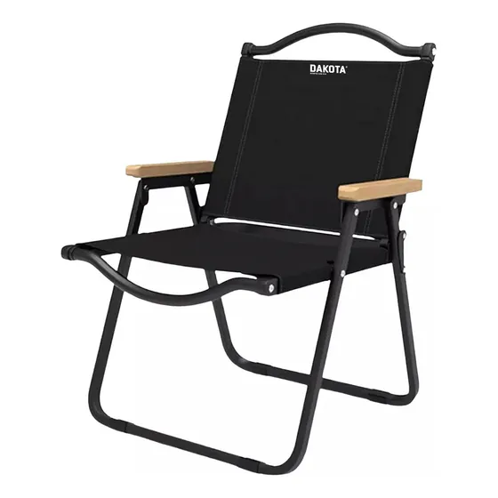 Reposera Silla Plegable Dakota Sif78 Portátil Color Negro