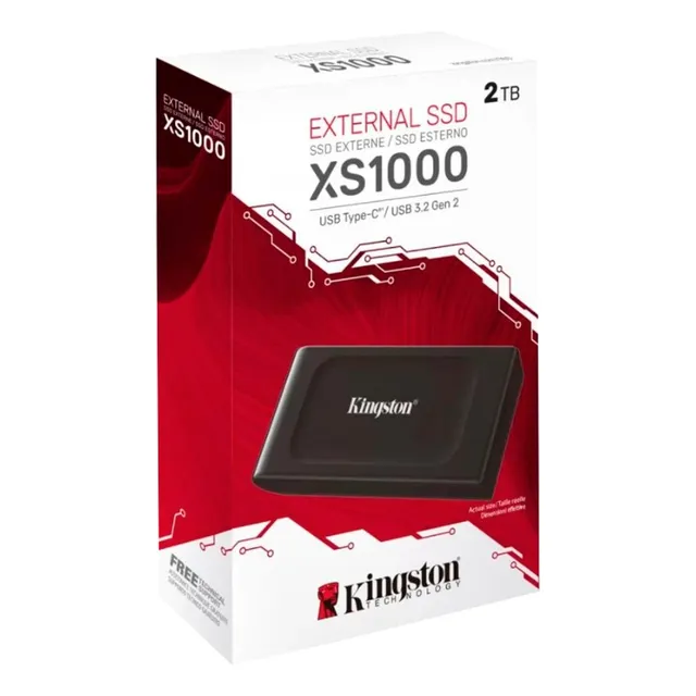 Disco Duro Ssd Kingston Sxs1000/2000g Externo Usb 3.0 De 2tb