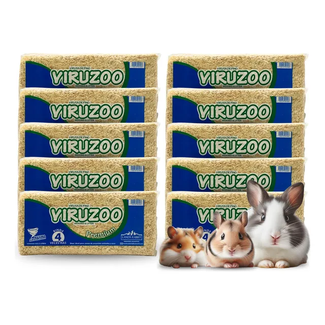 Viruta De Pino Marlo Hamster Cobayos Roedores Erizos X10