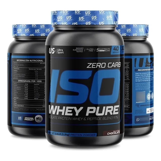 Iso Whey Pure 2.6 Lb Proteína Aislada De Suero De Leche