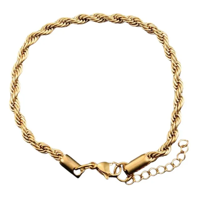 Pulsera Tipo Cordón De Acero Inoxidable P/n/d