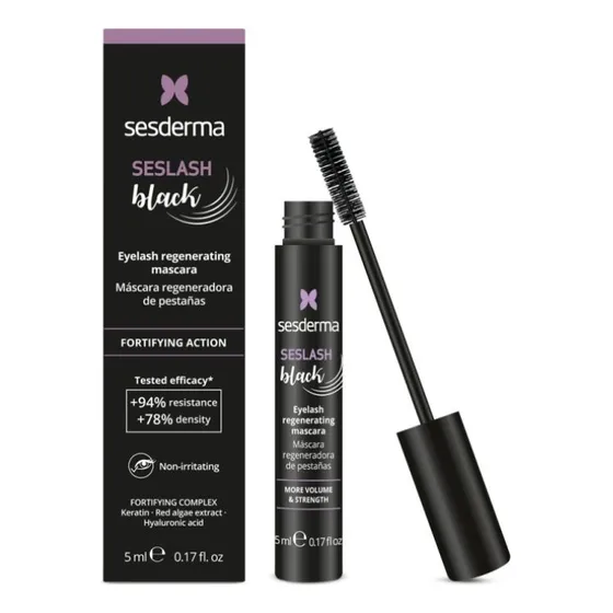 Sesderma Seslash Black Mascara De Pestañas Fortalecerdora5ml Color Negro