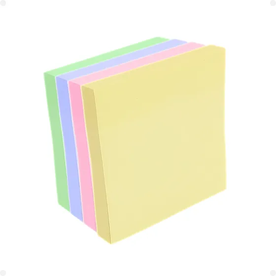 Bloco Adesivo Post-it 4 Cores 400 Folhas 7,6cm X 7,6cm