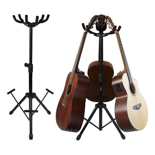 Suporte De Chão Para Violão Pedestal Triplo P Viol Guit Bai Cor Preto Suporte De Chão Para Violão Pedestal Triplo P Viol Guit Bai Cor Preto