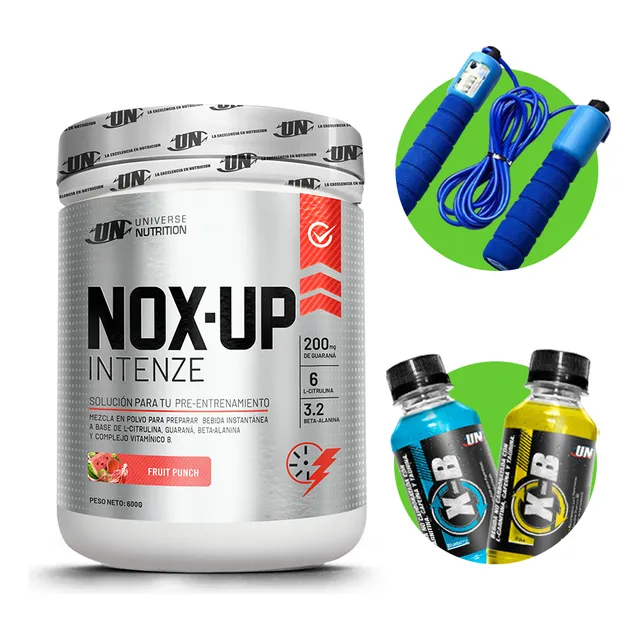Pre Entreno Nox Up 600gr Fruit Punch Un + Regalo 02