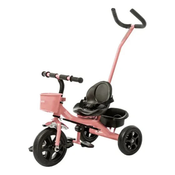 Triciclo Con Manija & Canasto Rosa Sl 1701 - Bebesit