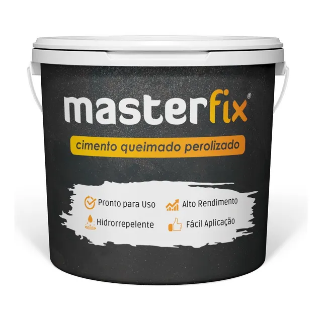 Efeito Cimento Queimado Perolizado Masterfix 3kg Cores