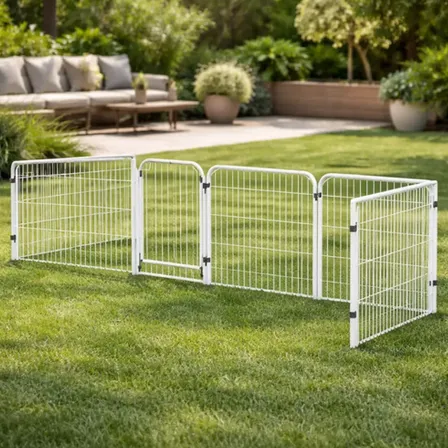 Cercado Cães Pet Cão Cachorro 3/90 Com Portão E Kit