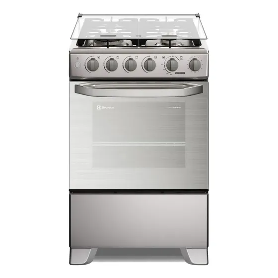 Cocina Electrolux 4 Quemadores Efficient Vaporbake Y Trip... Gris | Cuotas sin interés