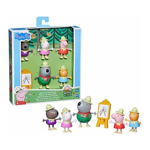 Peppa Pig 5 Muñecos Pepa Y Sus Amigos Del Campamento 8 Cm