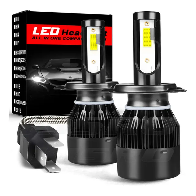 Qw1 Para Nissan Np300 2009-2019 H4 9003 Led De Luz Alta/baja