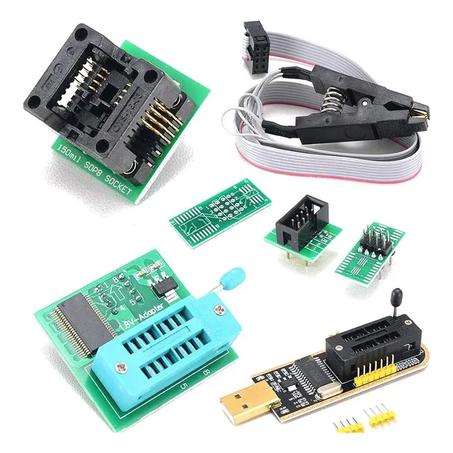Kit De Programación Usb Ch341a Sop8, Con Adaptador De 1,8 V