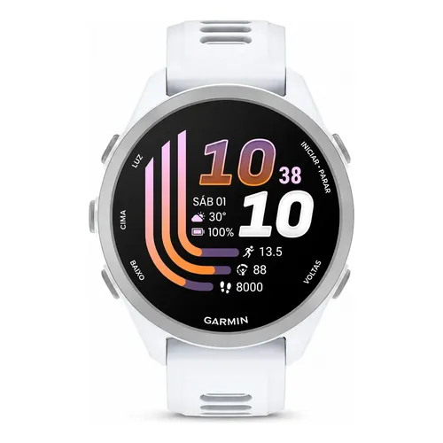 Smartwatch Gps Garmin Forerunner 255 Music Branco Caixa Whitestone