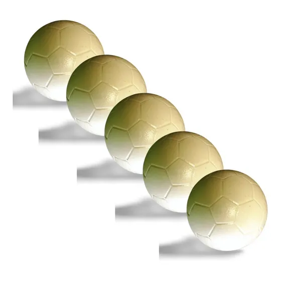 Bolinha Bola Pesada Pebolim Totó Fla Flu Pacau 5 Unidades Mesa De Pebolim Branco Ajas1980