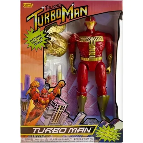 Boneco De Ação Funko Jingle All The Way Turbo Man Talking